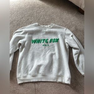 White fox boutique sweatshirt